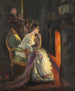 Una ragazza nell'angolo del fuoco - Jan Škrámlík — vista dell’opera