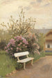 Le banc de jardin blanc - Jan Stanisławski — vista dell’opera