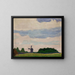 Paesaggio con un mulino a vento - Jan Stanisławski — quadro incorniciato alla parete