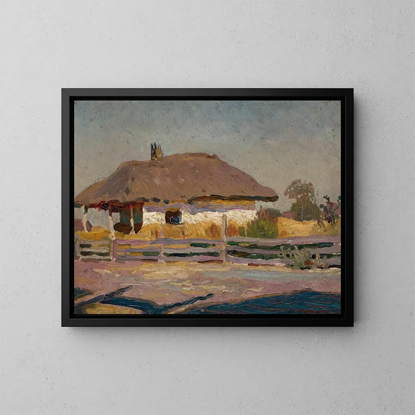 Cottage di contadino - Jan Stanisławski — quadro incorniciato alla parete