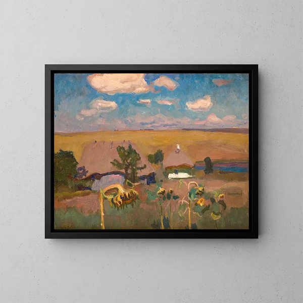 Girasoli - Jan Stanisławski — quadro incorniciato alla parete