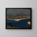 La rivière Dniepr en bleu - Jan Stanisławski — quadro incorniciato alla parete