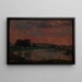 La Vistula al crepuscolo - Jan Stanisławski — quadro incorniciato alla parete