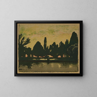 Villa d'Este - Jan Stanisławski — quadro incorniciato alla parete