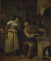 Un orologiaio che fonde i gioielli di una donna in presenza di un notaio L'alchimista - Jan Steen — vista dell’opera