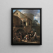 Un parti di contadini - Jan Steen — quadro incorniciato alla parete