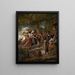 Un maiale appartiene alla porcilaia - Jan Steen — quadro incorniciato alla parete