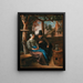 Un pretendente con una giovane donna - Jan Steen — quadro incorniciato alla parete