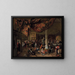 Un mariage villageois - Jan Steen — quadro incorniciato alla parete