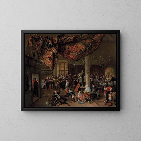 Un mariage villageois - Jan Steen — quadro incorniciato alla parete