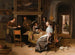 Una compagnia elegante in un interno con figure che giocano a carte a un tavolo - Jan Steen — vista dell’opera