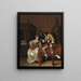 Ascagnes e Lucelle La Lezione di musica - Jan Steen — quadro incorniciato alla parete