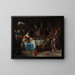 Esther, Assuérus e Haman - Jan Steen — quadro incorniciato alla parete