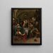 Scène di famiglia - Jan Steen — quadro incorniciato alla parete