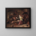 Giocatori in lite - Jan Steen — quadro incorniciato alla parete