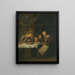 Grazie prima di un pasto - Jan Steen — quadro incorniciato alla parete