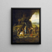 Mosè che percuote la roccia - Jan Steen — quadro incorniciato alla parete