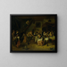 Matrimonio di contadini - Jan Steen — quadro incorniciato alla parete