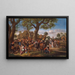 Paesani che festeggiano davanti a una locanda - Jan Steen — quadro incorniciato alla parete