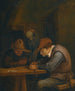 Contadini che bevono e tagliano il tabacco in una locanda - Jan Steen — vista dell’opera