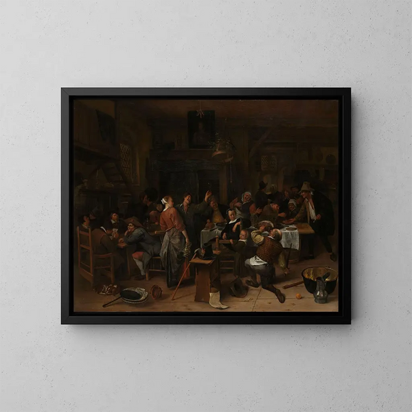 Journée des princes - Jan Steen — quadro incorniciato alla parete