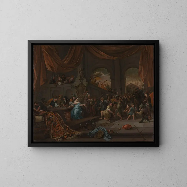 Samson offeso dai Filistei - Jan Steen — quadro incorniciato alla parete