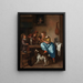 La lezione di danza - Jan Steen — quadro incorniciato alla parete