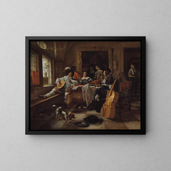 Le concert de famille - Jan Steen — quadro incorniciato alla parete