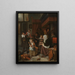 La fête de Saint Nicolas - Jan Steen — quadro incorniciato alla parete