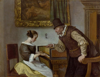 La lezione di clavicembalo - Jan Steen — vista dell’opera