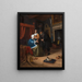 La fille malade - Jan Steen — quadro incorniciato alla parete