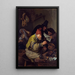 L'alchimista del villaggio - Jan Steen — quadro incorniciato alla parete