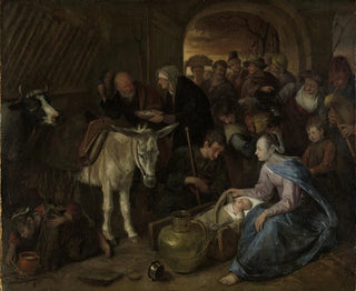 L'adorazione dei pastori - Jan Steen — vista dell’opera