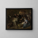 L'adorazione dei pastori - Jan Steen — quadro incorniciato alla parete
