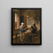 La preghiera prima dei pasti - Jan Steen — quadro incorniciato alla parete