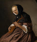 Donna che suona il cistro - Jan Steen — vista dell’opera