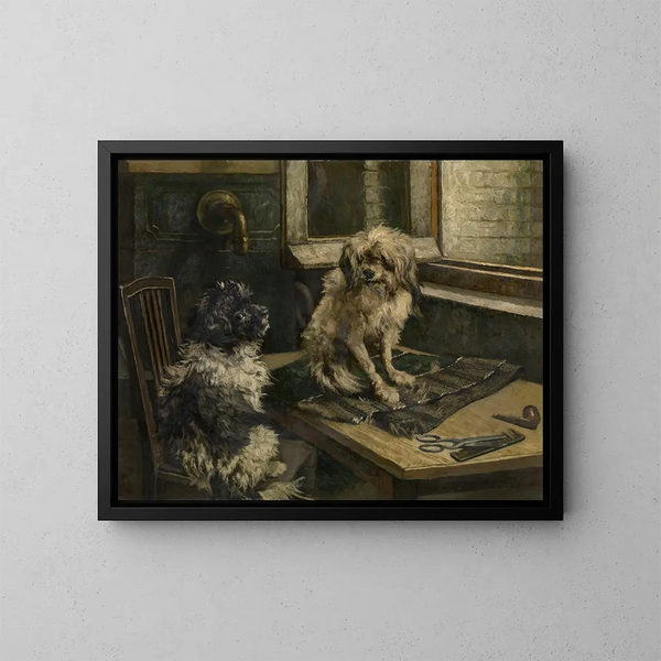 Cani - Jan Stobbaerts — quadro incorniciato alla parete