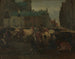 Il mercato dei bestiami ad Anversa - Jan Stobbaerts — vista dell’opera