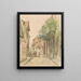 Vista di Kirchenstraße a Lingen - Jan Striening — quadro incorniciato alla parete