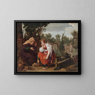 Vertumne e Pomone - Jan Tengnagel — quadro incorniciato alla parete