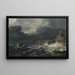 Paesaggio marino - Jan Theunisz Blanckerhoff — quadro incorniciato alla parete