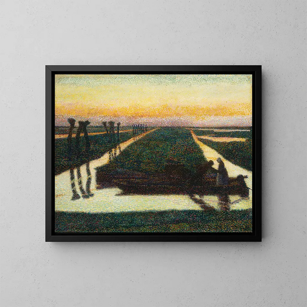 Un canale a Broek in Waterland - Jan Toorop — quadro incorniciato alla parete