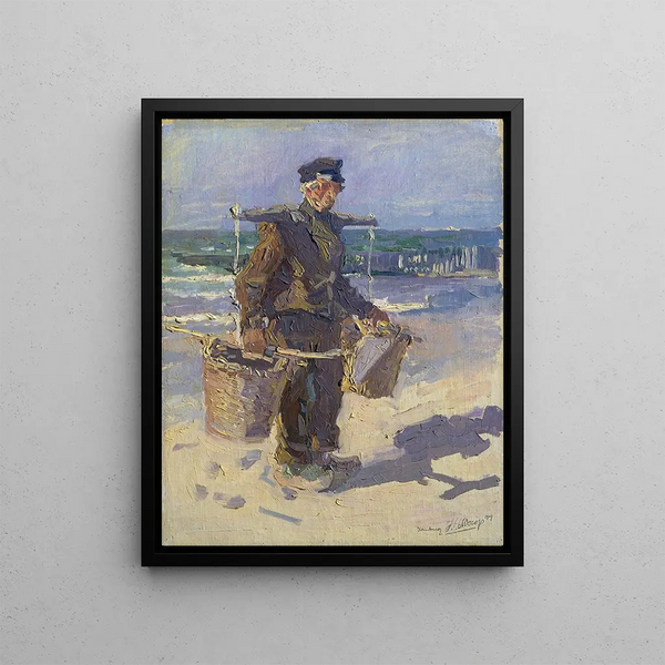 Il pescatore di conchiglie - Jan Toorop — quadro incorniciato alla parete