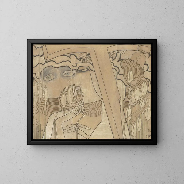 Desiderio e soddisfazione - Jan Toorop — quadro incorniciato alla parete