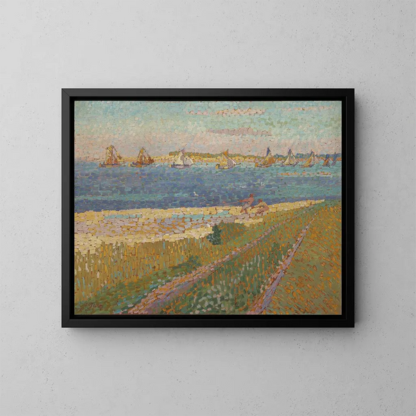 La Schelde vicino a Veere - Jan Toorop — quadro incorniciato alla parete