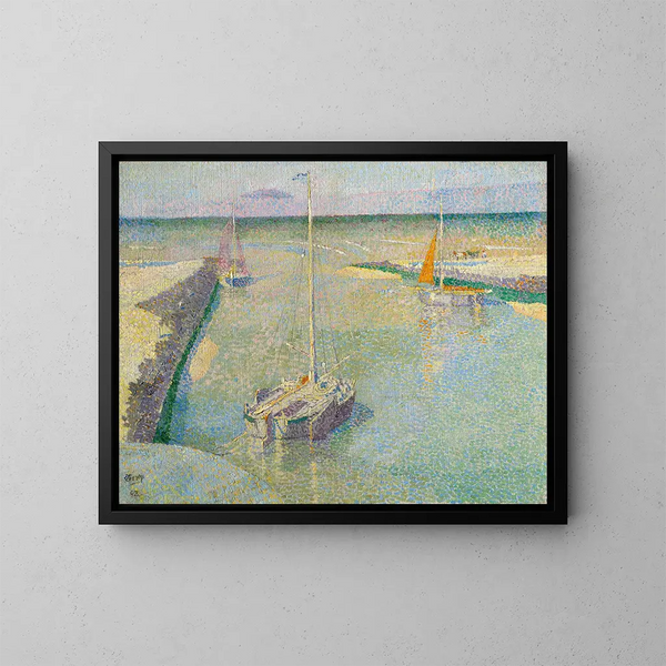 L'embouchure du Rhin ou Le Port de Katwijk - Jan Toorop — quadro incorniciato alla parete