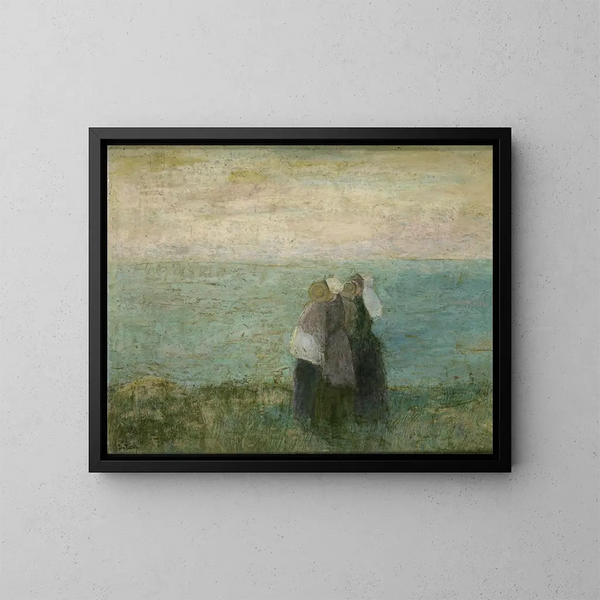 Donne sulla riva del mare - Jan Toorop — quadro incorniciato alla parete