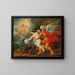 Un'allegoria del Tempo e della Verità che trionfano sulla Gelosia e sulla Menzogna - Jan van den Hoecke — quadro incorniciato alla parete