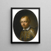 Ritratto di Francesco Dal Pozzo - Jan van den Hoecke — quadro incorniciato alla parete
