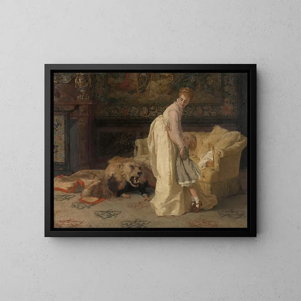 Il Leone - Jan Verhas — quadro incorniciato alla parete